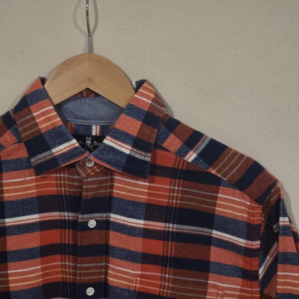 Psycho Bunny Flannel Button Down M